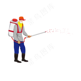 立秋双枪打农药的农民伯伯