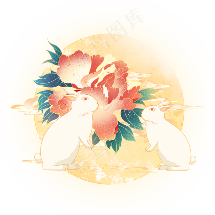 中国风国潮中秋节(2000X2000(DPI:96))psd模版下载
