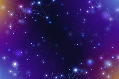 几何形状网络连接背景