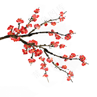 中国风花卉水墨梅花