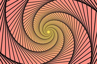 渐变粉色和黄色螺旋状背景