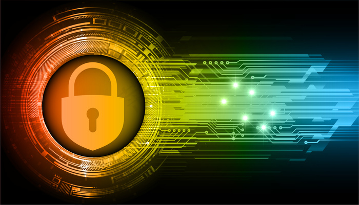 赛博电路未来技术概念背景