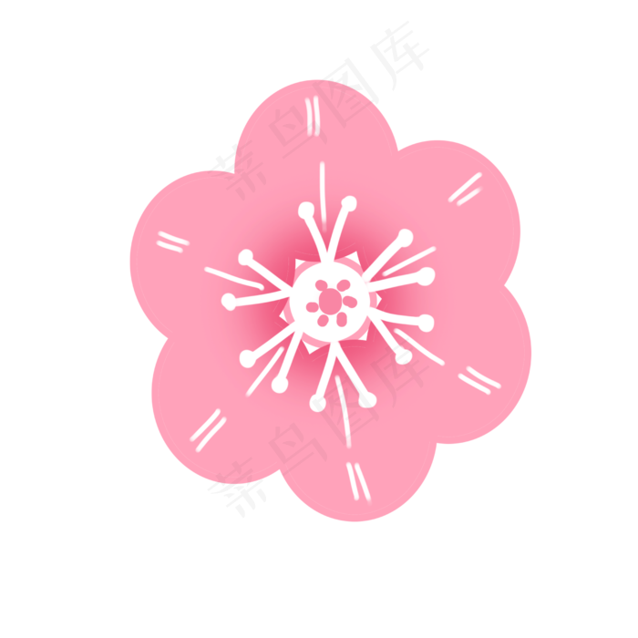 粉色梅花花瓣(2500X2500(DPI:300))psd模版下载