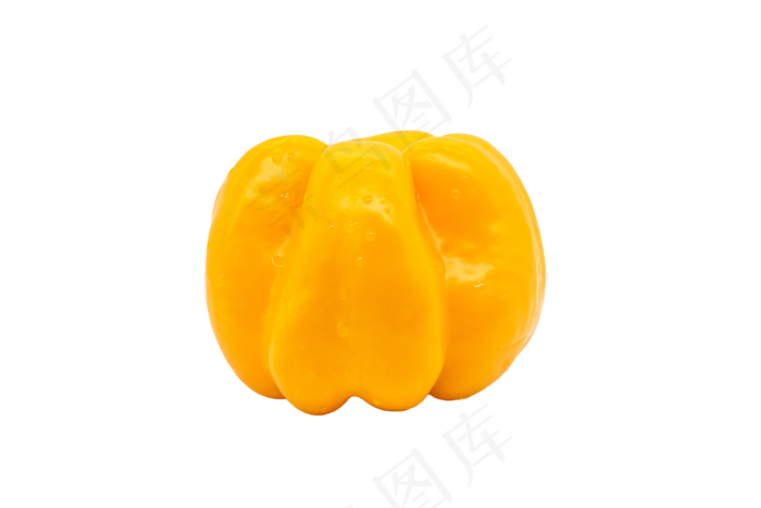 一个黄色菜椒