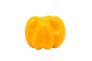 一个黄色菜椒