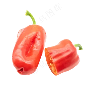新鲜红色菜椒辣椒