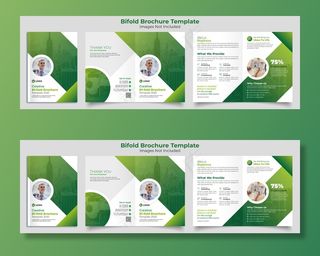 双折小册子模板