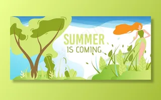 夏天来了欢迎平旗