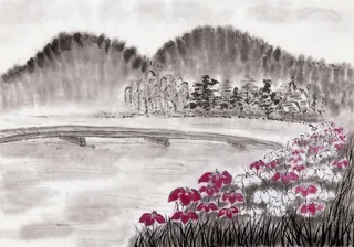 电视墙背景画效果图片