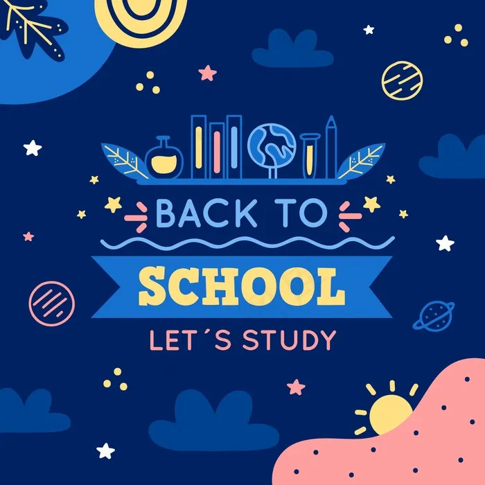 手拉回学校背景eps,ai矢量模版下载