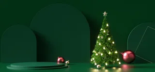 C4D圣诞节电商展台