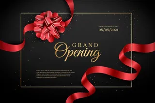 金色元素的盛大开场背景