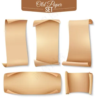 旧纸横幅banner套装