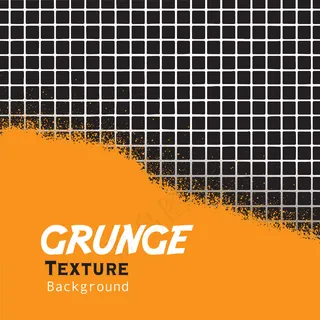 带网格线背景的黄色垃圾