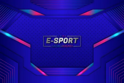 电子竞技背景蓝色风格