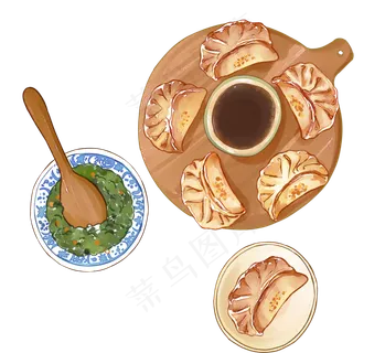 冬季立冬节气团圆美食饺子