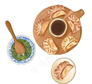 冬季立冬节气团圆美食饺子