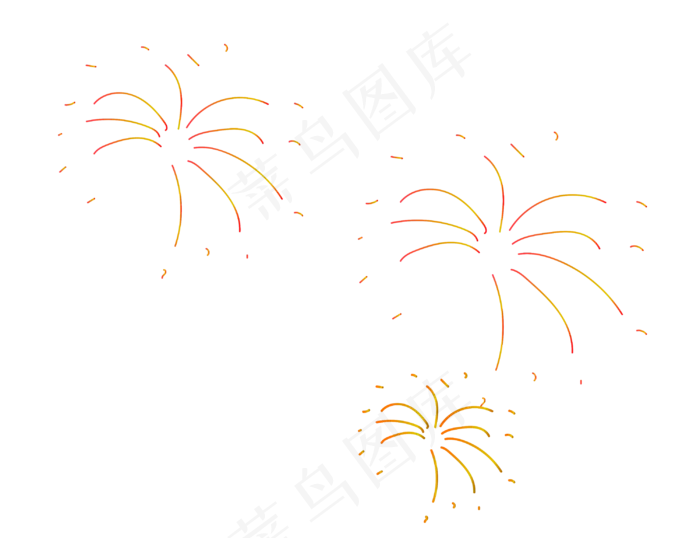 节日庆祝烟花礼花(2998X2306(DPI:72))psd模版下载