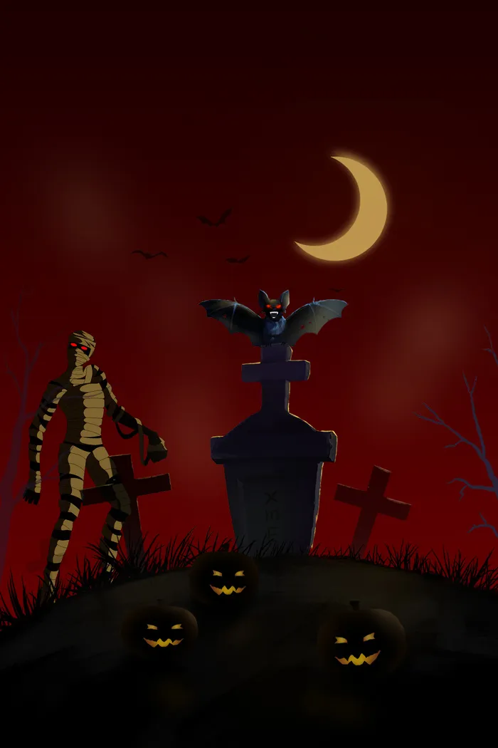 万圣节蜘蛛网僵尸血迹古堡幽灵(3545*5315px 	      )psd模版下载