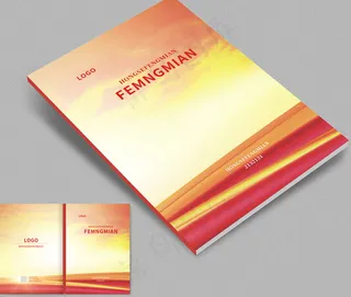 大气创意画册封面设计模板