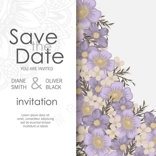 花朵名片紫色花朵