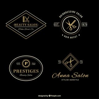 优雅的发廊标志