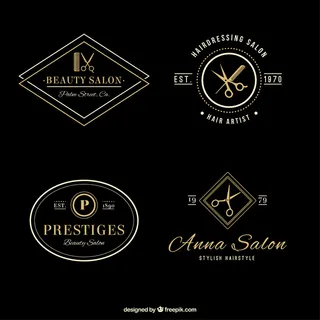 优雅的发廊标志