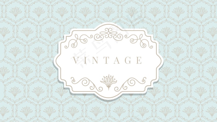 装饰性复古墙纸