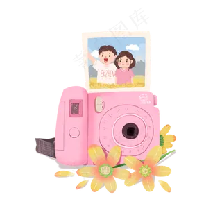 七夕情人节拍立得情侣合照