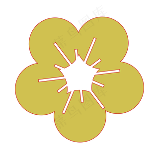 卡通新年梅花图标装饰