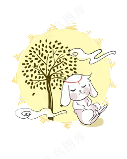 中秋节玉兔兔子
