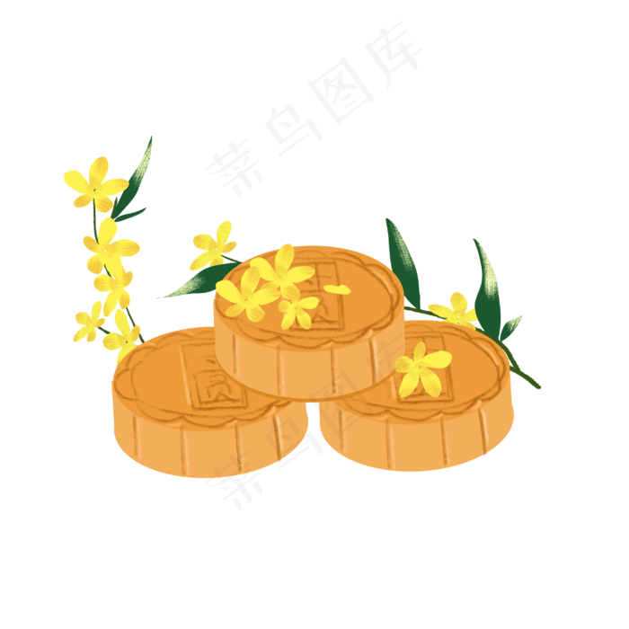 中秋节月饼(3000X3000(DPI:300))psd模版下载