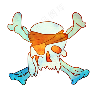 鬼节万圣节人体骷髅