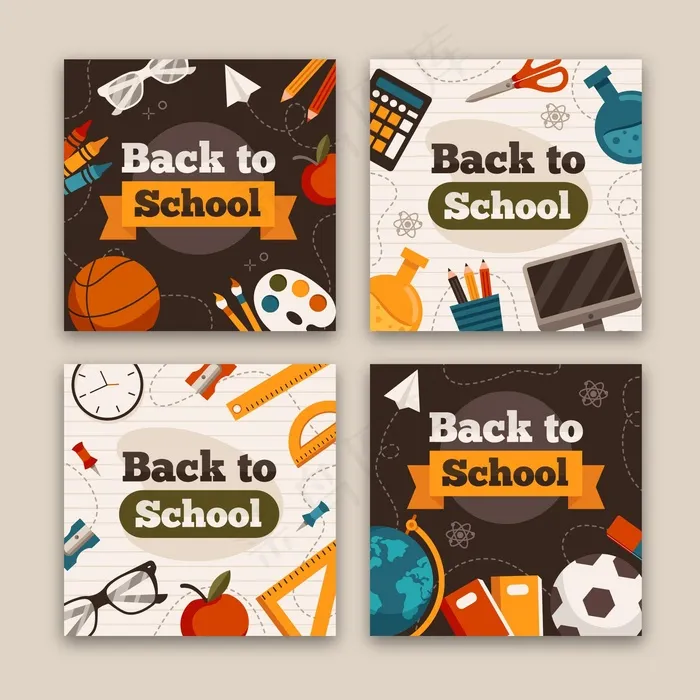 返回学校模板模板eps,ai矢量模版下载