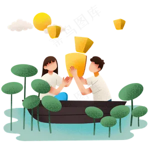 中元节放孔明灯祈福