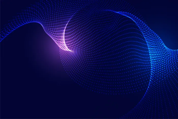 科技粒子的未来背景与发光的灯光eps,ai矢量模版下载