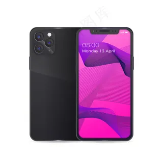 带黑色背壳和小扁豆的逼真iphone 11 带黑色背壳和小扁豆的逼真iphone 11