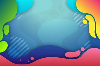 暖色和冷色背景，带复印空间