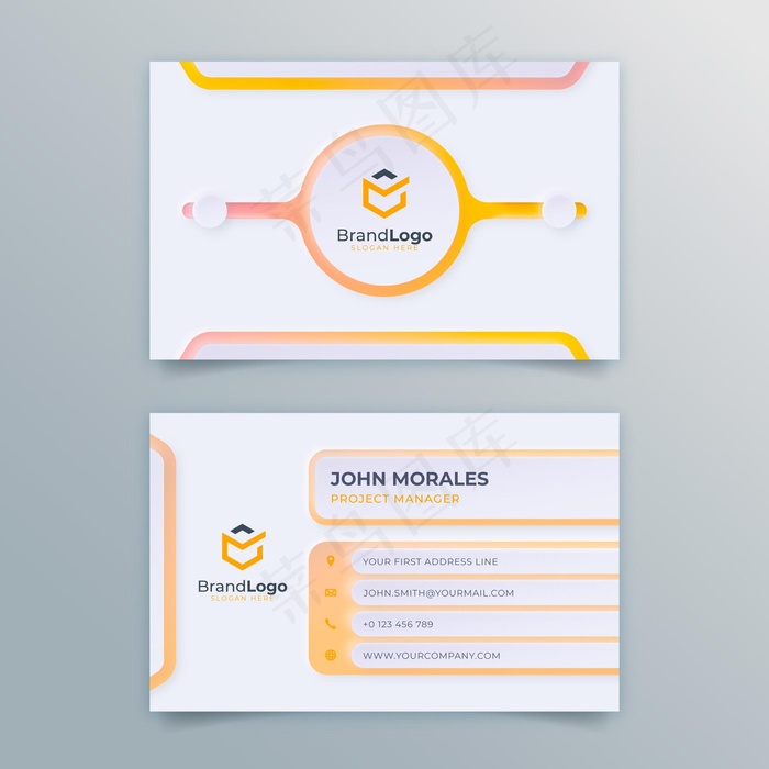 Neumorph渐变名片