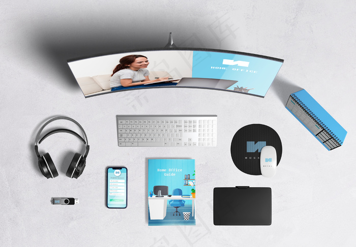 从家中俯视实物模型样机