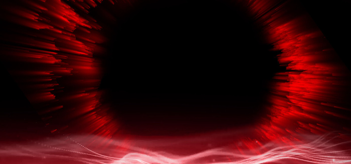 简约公司年会红色背景海报