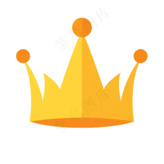 金色矢量皇冠手绘素材