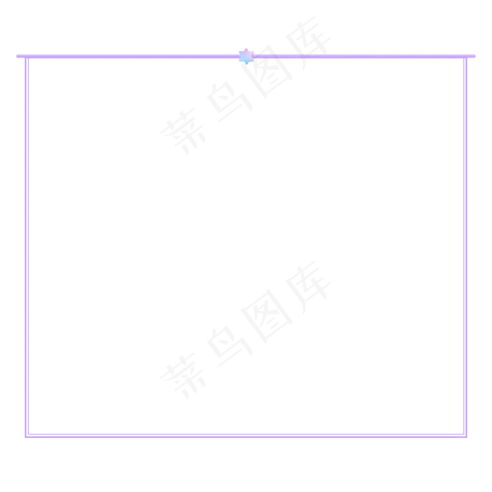 七夕简约卡片边框(2000X2000(DPI:150))psd模版下载