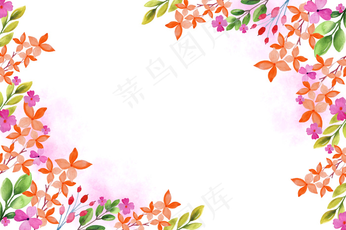 水彩花卉背景