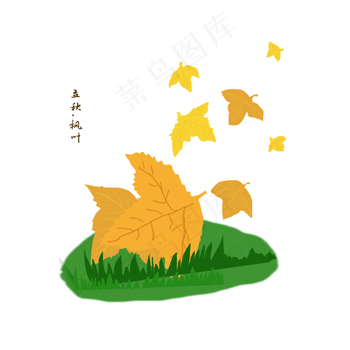 立秋枫叶商用元素枫叶24二十四(2000X2000(DPI:300))psd模版下载