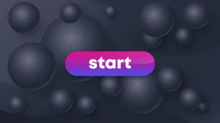 抽象深色背景上的“开始游戏”按钮