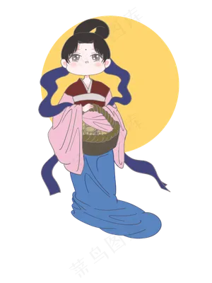 提月饼篮嫦娥