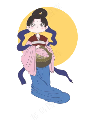 提月饼篮嫦娥