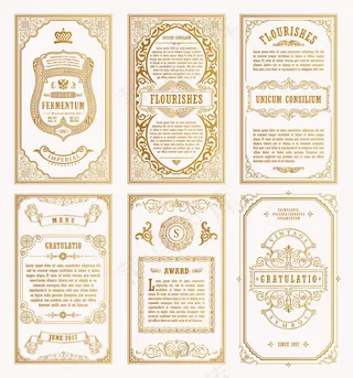 古董金卡和框架