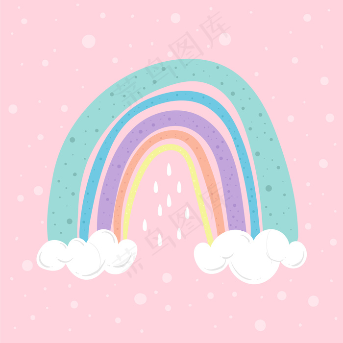 彩虹插图eps,ai矢量模版下载